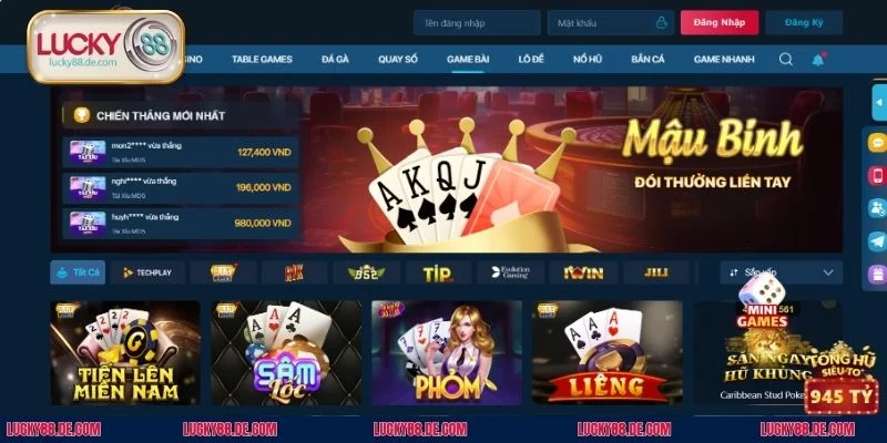 Game Bài LUCKY88 - Sân Chơi Cá Cược Đổi Thưởng Cực Khủng