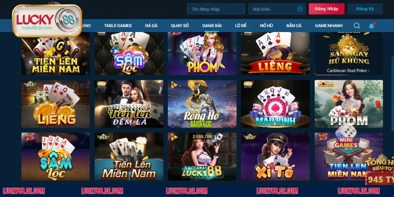 Game Bài LUCKY88 - Sân Chơi Cá Cược Đổi Thưởng Cực Khủng